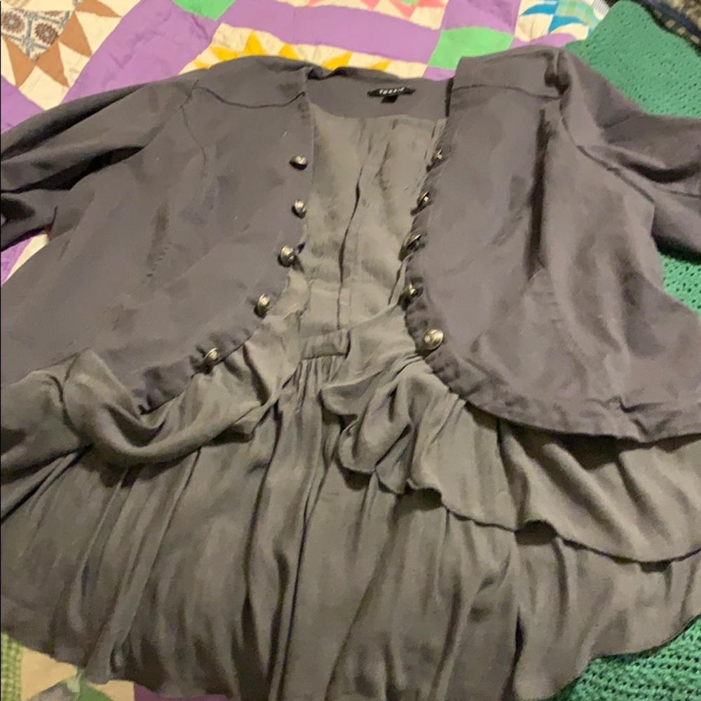 Military peplum jacket